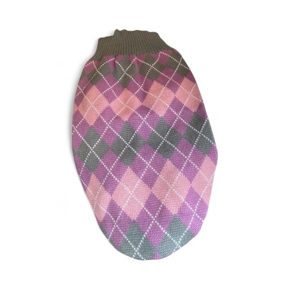 Argyle Dog Sweater - For Dogs Up to 25lbs - Picture 1 of 7